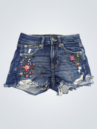 American Eagle bestickte Jeansshorts