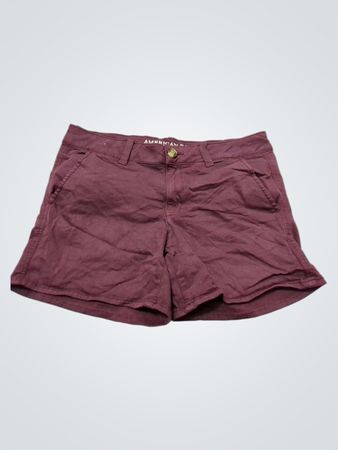 American Eagle Outfitters Burgunderrote Shorts