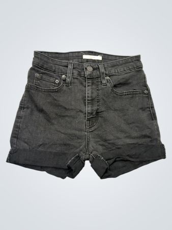 Levi's 726 Flare Schwarze Denim-Shorts