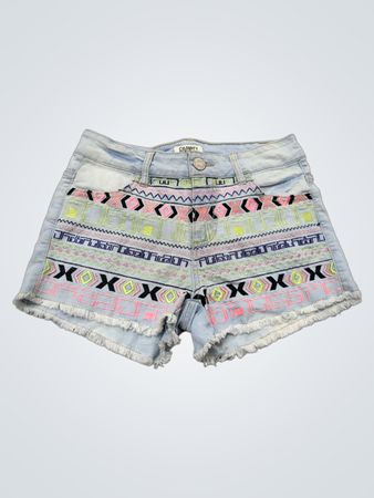 CELEBRITY PINK JEANS Hellblaue Denim-Shorts