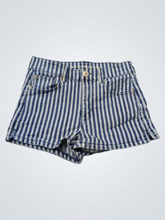 American Eagle gestreifte Denim-Shorts