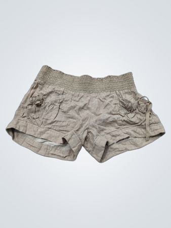 Jellifish Damen Leinenmischungs-Shorts in Braun Größe 5