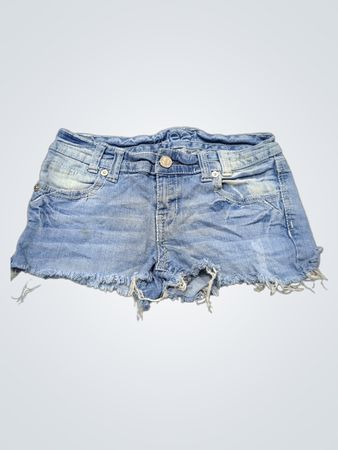 Jeans-Shorts mit Destroyed-Effekt
