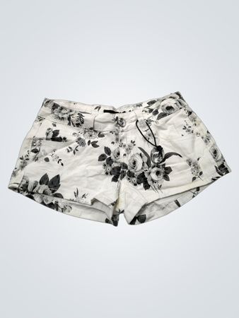 GOGO JEANS Damen Shorts mit Blumenmuster