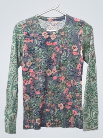 Whimsy Rose Blumen-Longsleeve-Oberteil
