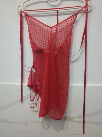 Rotes Herz-Muster Dessous