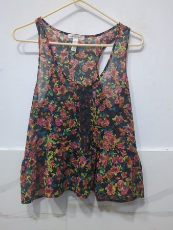 Ambiance Apparel Floral Print ärmelloses Top