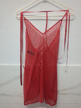 The Escante Collection Red Heart Print Chemise