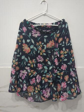 ROZ & ALI Midirock mit Blumenmuster