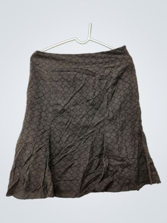Cortefiel Woman brauner Rock mit Muster