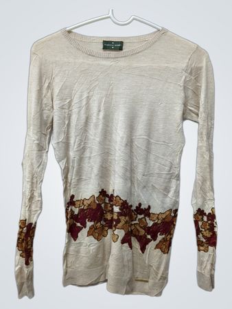 ROBERTO VERINO Damenpullover mit langen Ärmeln und Blumenprint