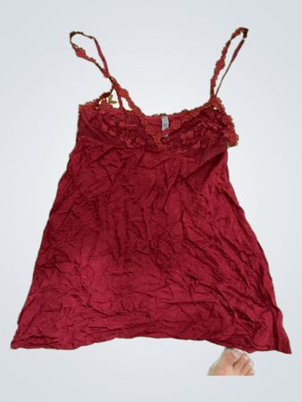 Victoria's Secret Red Lace Trim Camisole