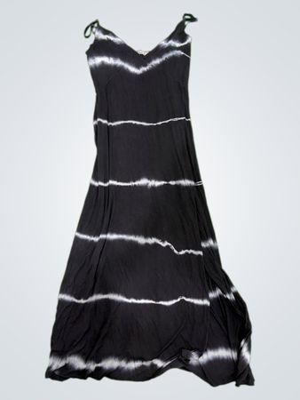 Black and White Tie Dye Dress