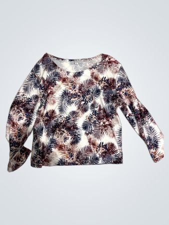 TOPSHOP Floral Long Sleeve Top