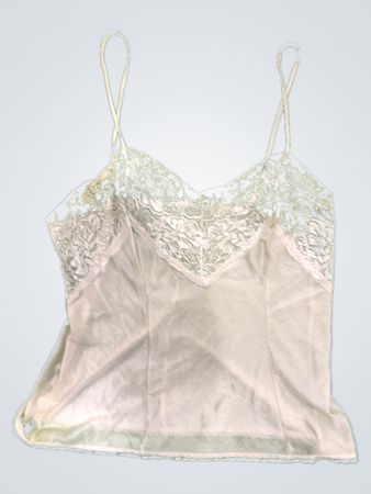 White Lace Trim Camisole