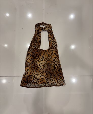 Leopard Print Halter Top
