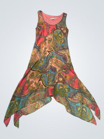 Robbie Bee Paisley Print Dress