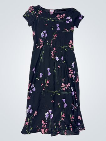 Premier International Für Damen Schwarzes Floral Kleid Größe M