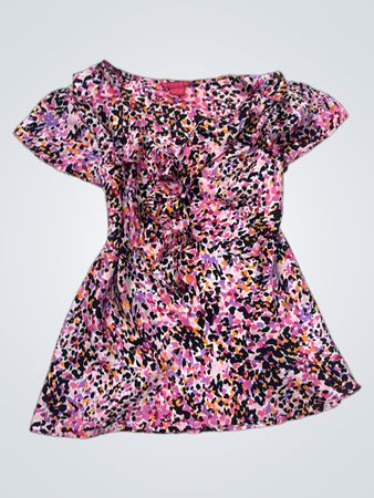 Sunny Leigh Women's Bedrucktes Top mit Flatterärmeln