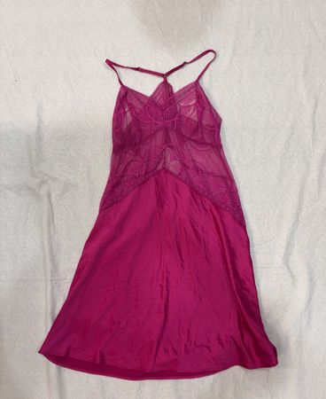 INC International Concepts Pink Lace Trim Cami Slip