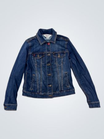 EV1 Jeansjacke mit Herzdesign