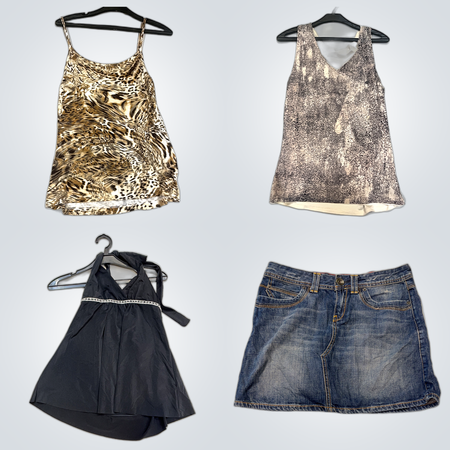 Fashionable Bundle: 13 Pc Women's Mixed Dresses, Tops & Skirts from The Kooples, Marie June, Rampage & More