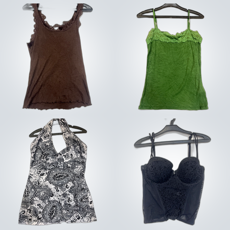 Designer & Brand Name Clothing Bundle of 50pcs Women's Tops, Dresses, Skirts & Jackets from KappAhl, Hollister, Aeropostale & More