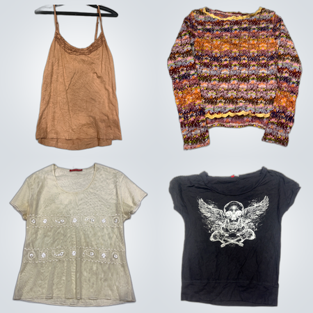 Ensemble de vêtements de créateur : Esperance, TUZZI, Pimkie et d'autres chemisiers et t-shirts imprimés