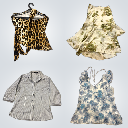 Fashionable Women's Clothing Bundle - 11 Piece Mix of Tops, Dresses, Skirts & Sweaters from Top Brands