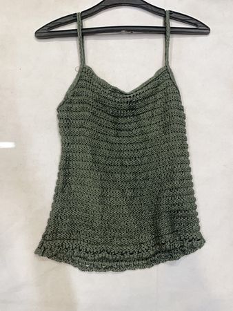 Crochet Green Top