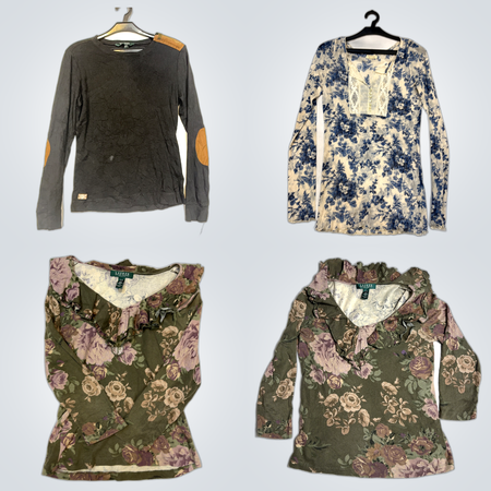 Y2K Ralph Lauren Printed Blouses