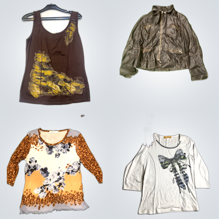 BIBA Y2K Printed Blouses
