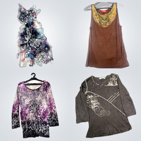 Lot de Hauts à la Mode - 29 Pièces Blouses Imprimées pour Femmes, T-shirts Graphiques & Débardeurs de Orsay, Nelly, s.Oliver & Plus