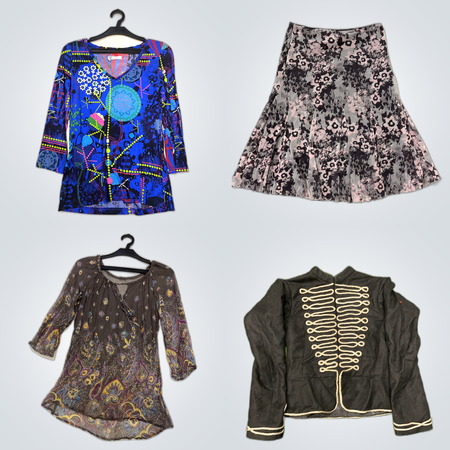 Desigual, G-Star & Mehr Top-Marken Bekleidungsbundle - 10-teiliges Damenmode-Lot