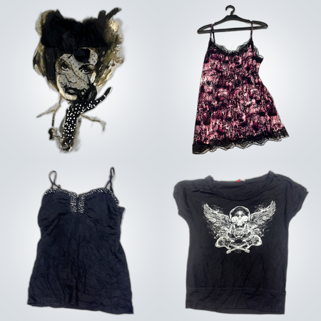 Roxy, MEXX & Weitere Top-Marken Damen Tops Bundle von 10 Grafik- & Spitzen-Camisoles