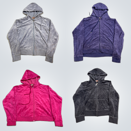 Juicy Couture Hoodie & Jacket Bundle - 10-teiliges Velours- und Samt-Set