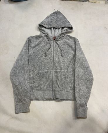 Sudadera con cremallera gris Juicy Couture