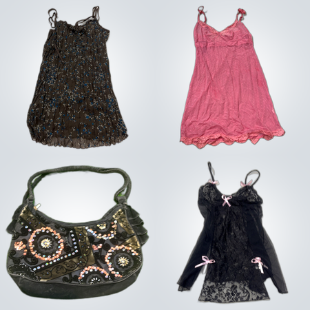 Ensemble mode : 11 pièces d'un mélange de hauts, robes et sacs à main de créateurs et tendance d'Esprit, Desigual et plus.