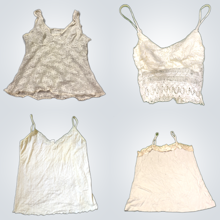Y2K Lace Trim Camisoles
