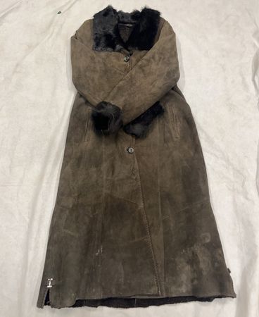 Brown Fur-Trimmed Coat