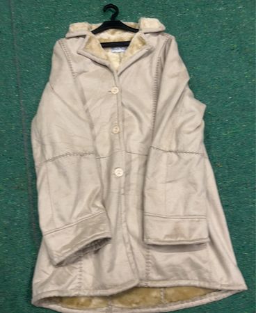 Gabriella Vicenza Tan Fur-Lined Coat