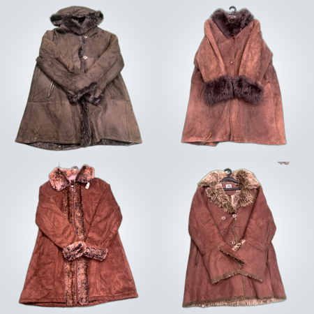 Fur Coat Bundle: mod, Pull & Bear, Carnaby & More Brown Faux Fur Jackets & Coats