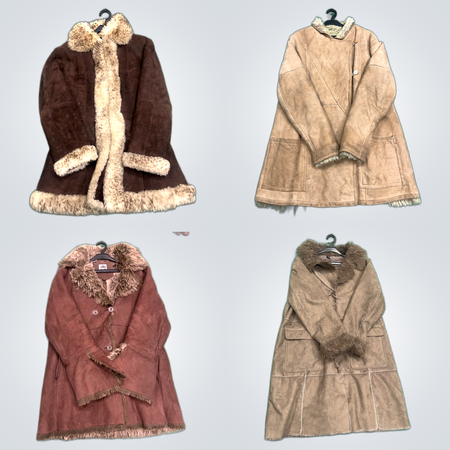 Bundle di Cappotti di Pelliccia - 13 Pezzi di Giacche di Lusso con Rifinitura in Pelliccia e Pelliccia Sintetica da TRF, M&S, Carnaby e Altro