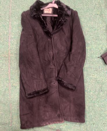 Black Fur-Lined Coat