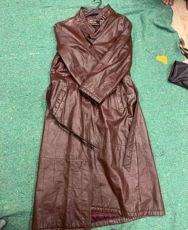 Brown Leather Coat