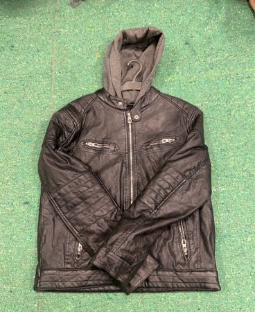 here+there Leather Jacket