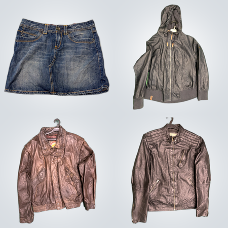 European Fashion Jeans & Leather Jackets Bundle Deal