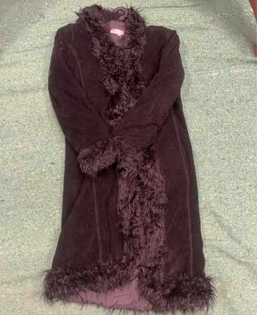 ozone Furry Trim Coat