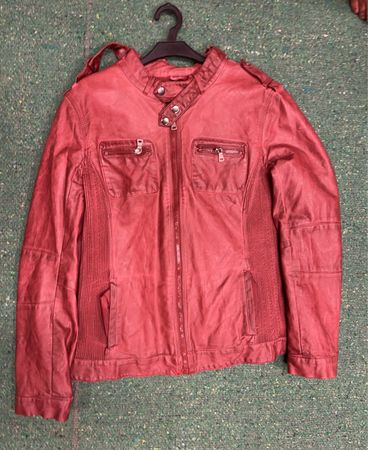 Yessica Red Leather Jacket