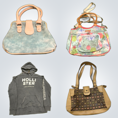 Designer Handbag & Clothing Bundle: Coach, Longchamp, Hollister & More